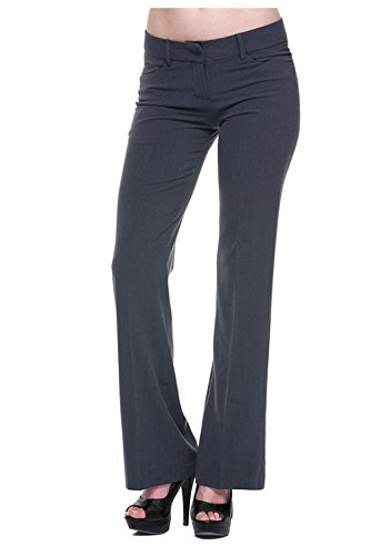 G2 Chic Women's Solid Millennium Sleek Office Dress Pants