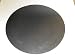 LOT 2 BLACK ABS CIRCULAR PLASTIC SHEET CUT-OUT 15