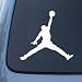 MICHAEL JORDAN AIR - Vinyl Car Decal Sticker #A1624 | Vinyl Color: White