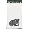 Ive Been Waiting Black & White Cat Kitchen Dish Towel