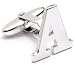 Personalized Silver My Initials Alphabet/Letter A Cufflinks Formal Wear