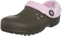 crocs Unisex Blitzen Polar Fleece Clog,Chocolate/Bubblegum,Men's 4 M/Women's 6 M