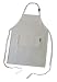 Alvin Heritage Natural Canvas Aprons, Extra large adult 25.5 x 36.5, Convenient Utility Pockets, Color: White.