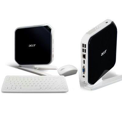 Acer Aspire REVO R3610-U9012 - Ultra-slim desktop - 1 x Atom 330 / 1.6 GHz - RAM 2 GB - HDD 1 x 160 GB - GF 9400 - Gigabit Ethernet - WLAN : 802.11b/g/n draft - Windows 7 Home Premium - Monitor : none