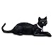Mystical Mystery Black Cat Figurine With Swarovski Crystal by The Hamilton Collection