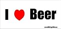 I Love Beer Bumper Sticker / Decal