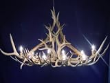 Antler Deer Lighting - 10 Lite Oval Elk-Mule Deer Chandelier