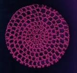 Magenta Classic Crocheted Hair Bun Cover XL