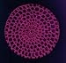 Magenta Classic Crocheted Hair Bun Cover XL