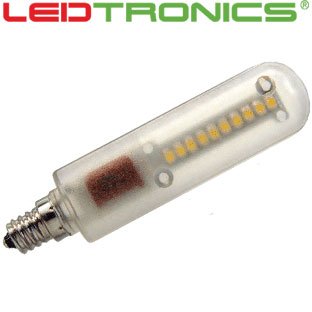 EXTRA BRIGHT White LED T6 Exit Sign Bulb, E12 Candelabra Base, 2/Pkg