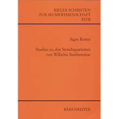 Studien zu den Streichquartetten von Wilhelm Stenhammar
