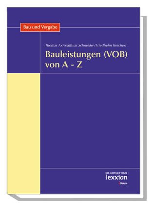 City Travel Guides Discounted  Livres : Bauleistungen (VOB) von A - Z