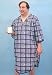Men's Blue Plaid Sleep Shirt