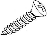 Self-tapping Screws Phillips Oval Head (2523-6501450) - Type: Bulk Pack - 6x3/4: 6x3/4 - Pk: 100