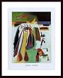 Art Poster Wood Framed Print - Paysan catalan au repos - Artist: Joan Miro- Poster Size: 23 X 31