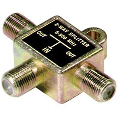 Philips 2-Way Cable Splitters with Gold Connectors