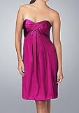 New Sexy Strapless Mini Silk Purple Cocktail Dress