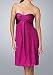 New Sexy Strapless Mini Silk Purple Cocktail Dress