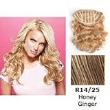 hairdo from Jessica Simpson and Ken Paves 23" Vibralite Synthetic Clip-In Extension, Wavy, Honey Ginger