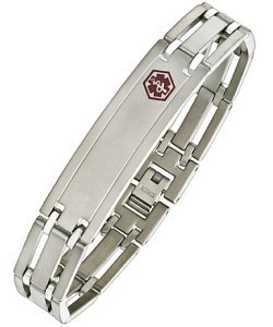 Titanium Adjustable Medical ID Bracelet