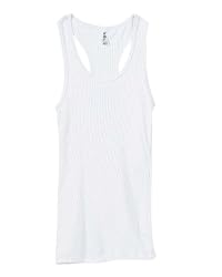 Ladies' 5.8 oz., 2x1 Rib Racerback Longer-Length Tank