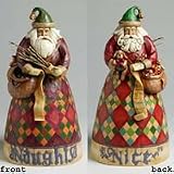 Jim Shore Santa Nice And Naughty Figurine He Knows