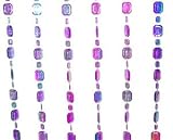 Purple Acrylic Emerald Shaped Beaded Curtains
