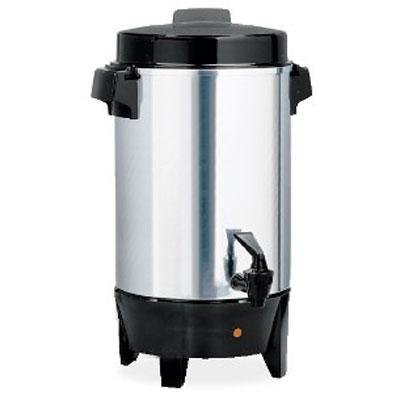 West Bend 36-Cup Coffee Urn, Polished Aluminum