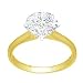 Certified 0.34 Carat J I2 Round Cut Diamond Engagement Solitaire Ring in 18ct Solid Yellow Gold