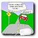 Londons Times Funny Society Cartoons - Talking Signs - Mouse Pads Image