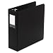 Wilson Jones Heavy Duty Round Ring Binder with Label Holder, 3-Inch Capacity, 8.5" x 11" Sheet Size, Black (364-49NB)