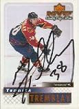 Yannick Tremblay, Atlanta Thrashers, 2000 Upper Deck MVP Stanley Cup Edition Autographed Card
