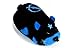 Kung Zhu Battle Hamster - Stonewall - Black with Blue Accents
