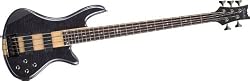 Schecter Stiletto Elite-5 Bass Guitar (5 String, See-Thru Black)