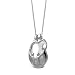 Loving Family(R) Small Sterling Silver 2Parent/4Child Pendant