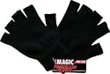 3 Pairs Ladies Black Magic Fingerless Gloves One Size