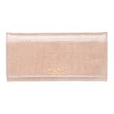 miumiu(ミュウミュウ) クロコ型押し 二つ折り長財布 CIPRIA 5M1109 並行輸入品
