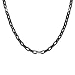 Stainless Steel Necklace in Black Ion Steel 22" Necklace. 8mm in width *Ion plating is resistant to scratches and fading* Stainless Steel Necklace in Black Ion Steel 22" Necklace. 8mm in width *Ion plating is resistant to scratches and fading*