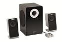 Trust SoundForce Presto 2.1 Lautsprecher, 42 Watt RMS, Kopfhöreranschluss, Kabelfernbedienung, schwarz / grau