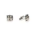 Square Mens Sterling Silver and Vermeil Cufflinks