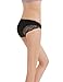 Liqqy Women's 3 Pack Low Rise Cotton Lace Coverage Bikini Panties