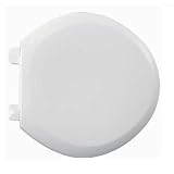 EverClean Elite Round Front Toilet Seat with Slow Close and Easy Lift Hinges, White