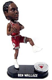 Chicago Bulls Ben Wallance Forever Collectibles Blatinum Bobble Head