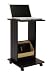 Furinno 99244 Mobile Notebook Laptop Cart Caddy Desk, Espresso