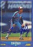 Tom Foley, Montreal Expos Autographed Card