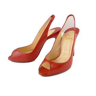 Christian Louboutin:クリスチャン ルブタン 2012年春夏 オープントゥ パンプス レッド(RED)並行輸入