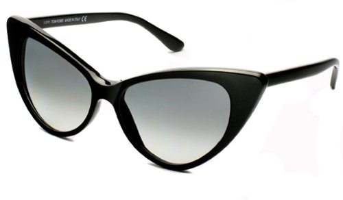 Tom Ford Sunglasses - Nikita Frame Shiny Black Lens Smoke Gradient