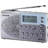 Sangean DT-220V AM/FM Stereo Pocket Size Radio with Self-Storage Headphones
