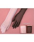15 Denier Stretch Sparkle Sheer Tricot 16-Button Opera Length Slip-on Bridal Wedding Formal Prom Gloves