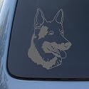 GERMAN SHEPHERD HEAD - Dog - Vinyl Decal Sticker #1516 | Vinyl Color: Silver